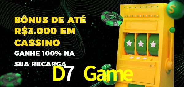 D7 Game melhor bônus de depósito